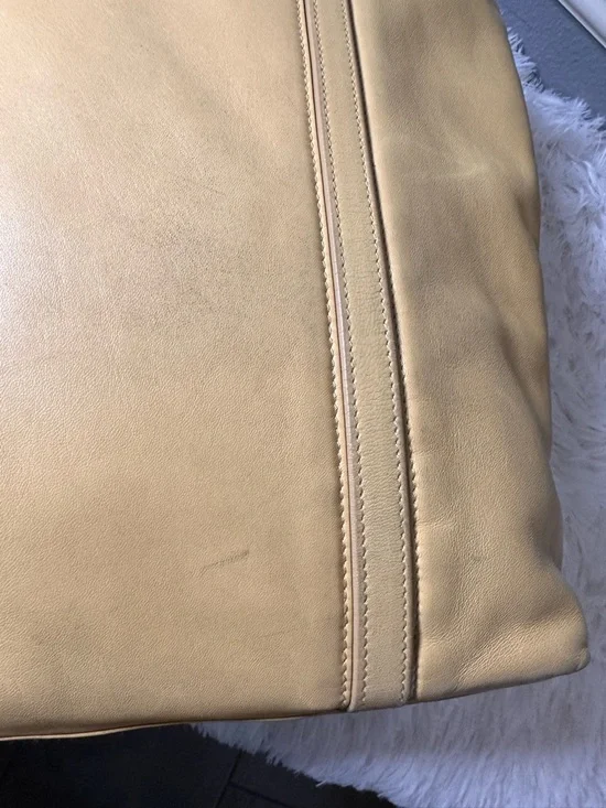 Loewe lamb skin pale yellow Leather Tote with Dual Top Handles - Picture 8 of 15